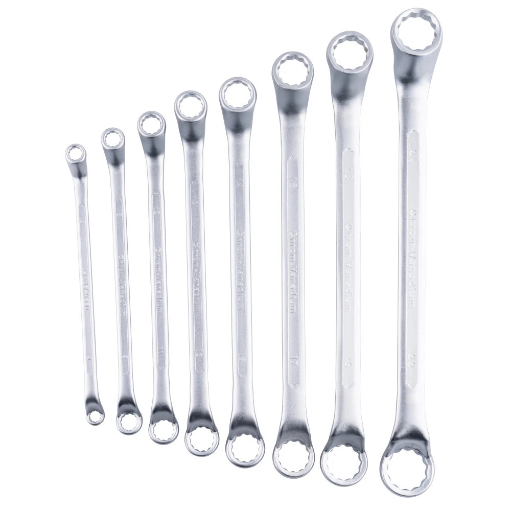 Doppel-Maulschlüssel Set 8-teilig Aus CrV-Stahl 4 Doppel-Maulschlüssel Set 8-teilig Aus CrV-Stahl – Bild 2