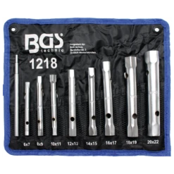 Rohrsteckschlüsselsatz 6x7-20x22 Mm 8-tlg.