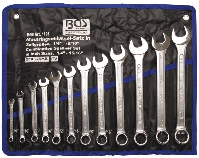 Maulringschlüssel-Satz 3 Maulringschlüssel-Satz