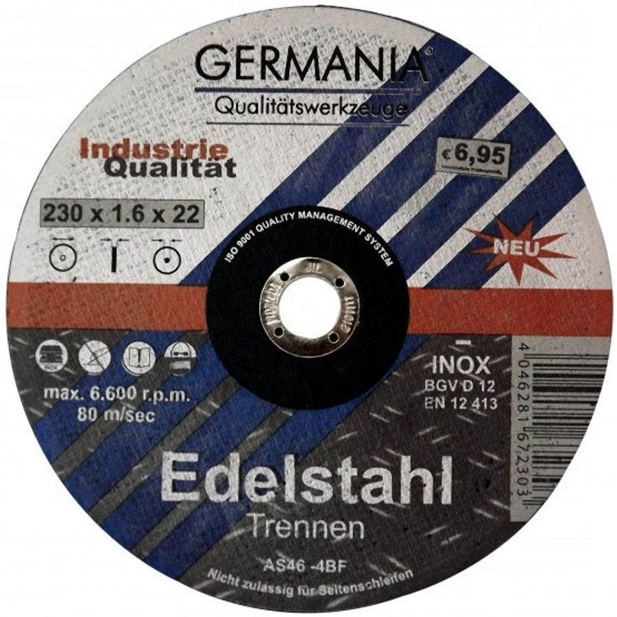 Trennscheibe Edelstahl INOX 230x1,6 Industriequalität Trennen 3 Trennscheibe Edelstahl INOX 230x1,6 Industriequalität Trennen