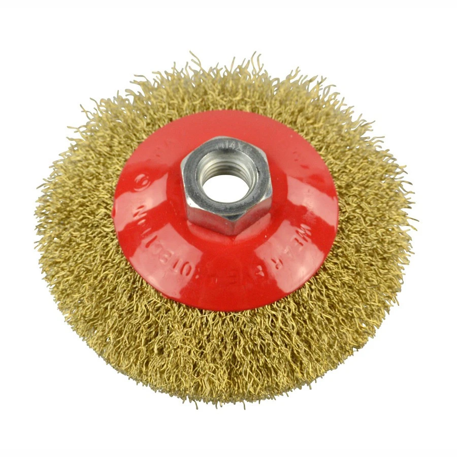 Scheibenbürste 100mm Gewellt Stahl Schleifbürste Winkelschleifer Rundbürste 3 Scheibenbürste 100mm Gewellt Stahl Schleifbürste Winkelschleifer Rundbürste