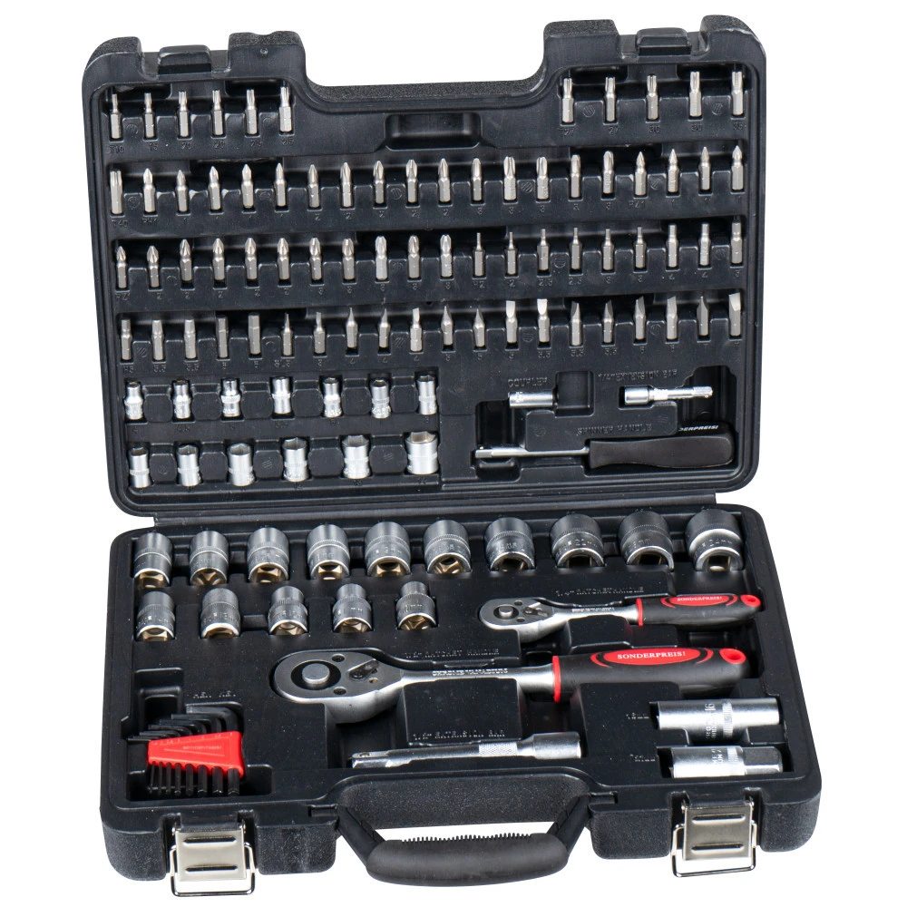 Ratschenkasten Satz 115-teilig Aus Stahl 3 Ratschenkasten Satz 115-teilig Aus Stahl