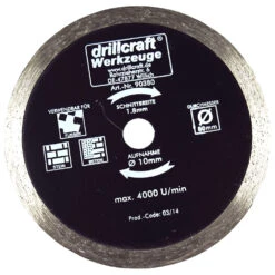 Diamanttrennscheibe Mini 80 X 10 Mm