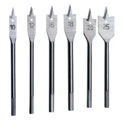 Flachfräsbohrer 6tlg. Satz 10-25mm Bohrersatz Bohrer