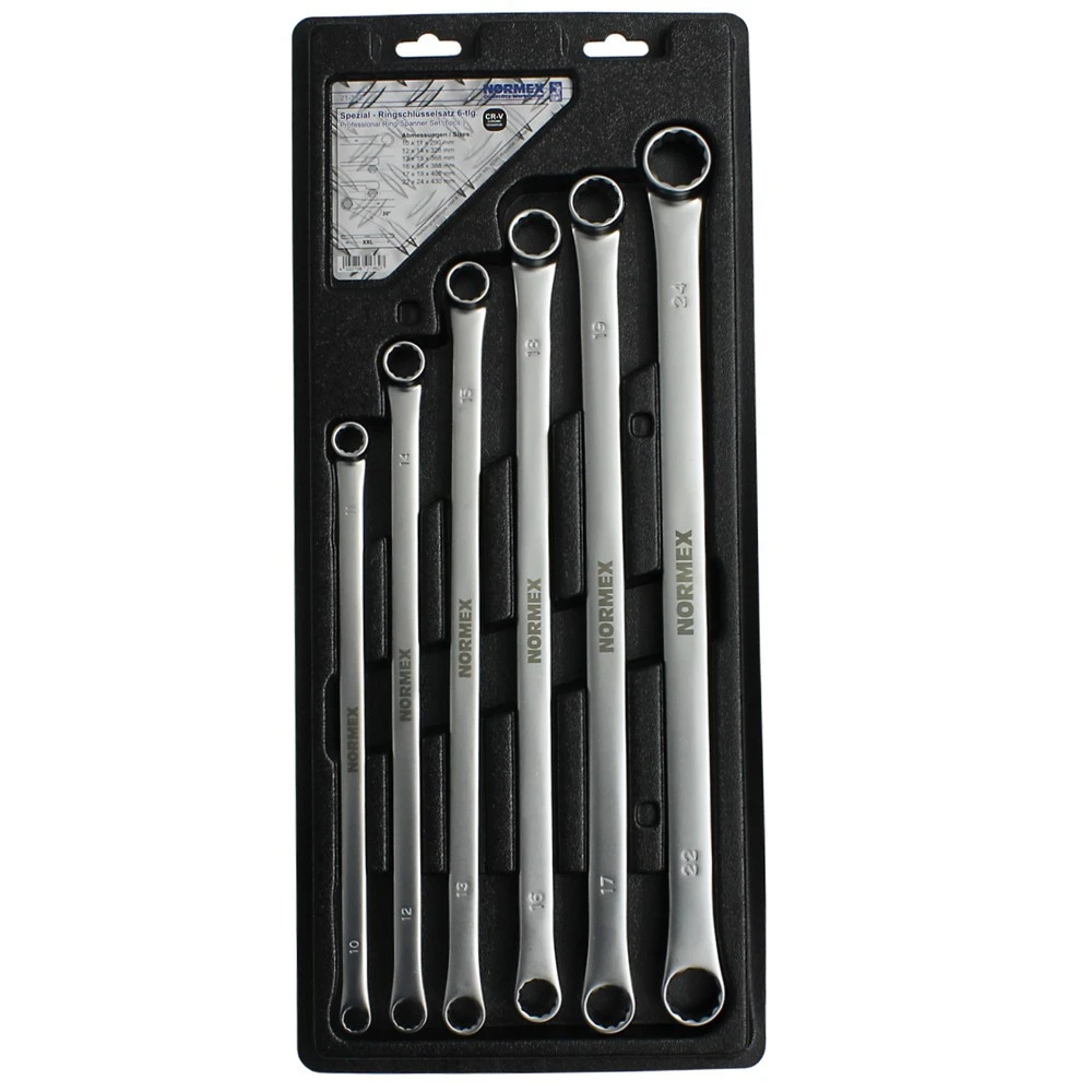 Normex Doppel Ringschlüsselsatz 6tlg. XXL Gerade 10-24mm CV Doppelringschlüssel 3 Normex Doppel Ringschlüsselsatz 6tlg. XXL Gerade 10-24mm CV Doppelringschlüssel