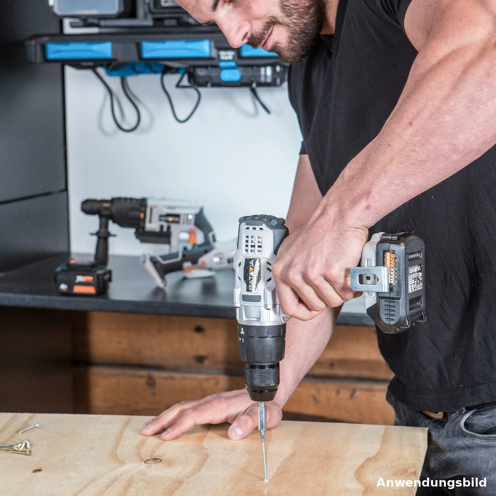 Schlagbohrmaschine Mit 2 Akkus Und Ladegerät Batavia 8 Schlagbohrmaschine Mit 2 Akkus Und Ladegerät Batavia – Bild 6