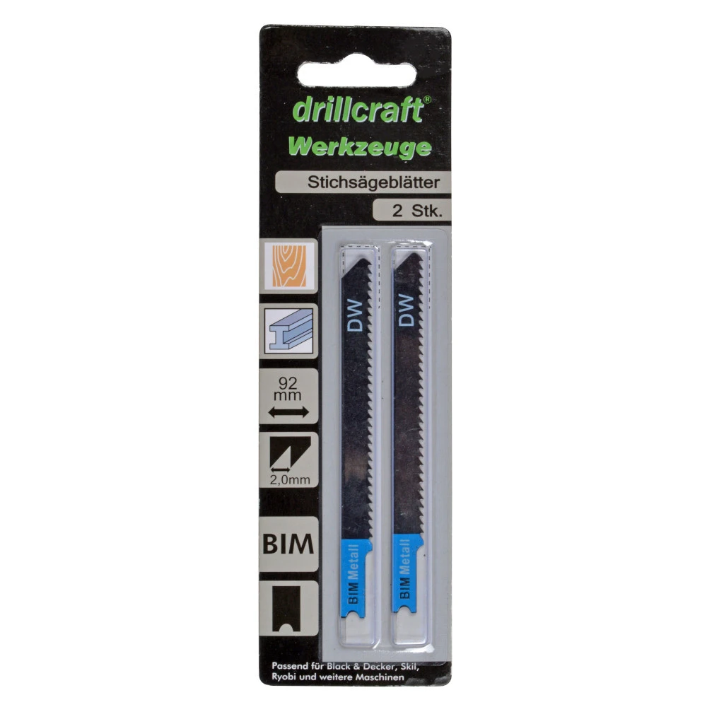 Stichsägeblatt 2 Stück 34 Zahn 92 X 2,0 Mm U-Aufnahme BIM 4 Stichsägeblatt 2 Stück 34 Zahn 92 X 2,0 Mm U-Aufnahme BIM – Bild 2