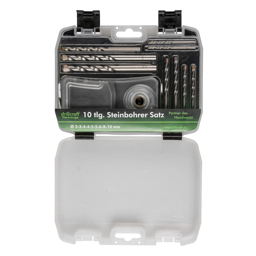 Steinbohrersatz 10-teilig, 3-10 Mm, Mit Bohrstaubfänger 5 Steinbohrersatz 10-teilig, 3-10 Mm, Mit Bohrstaubfänger – Bild 3
