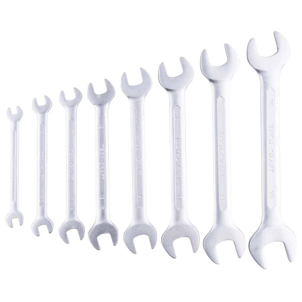 Doppel-Gabelschlüssel Set 8-teilig Aus CV-Stahl 4 Doppel-Gabelschlüssel Set 8-teilig Aus CV-Stahl – Bild 2