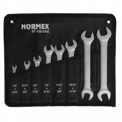 Normex Doppel Gabelschlüssel Set Zoll 8tlg. Maulschlüssel Doppelmaulschlüssel